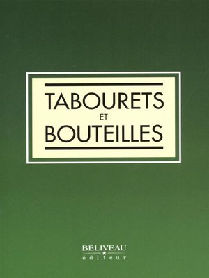 cover image of Tabourets et bouteilles